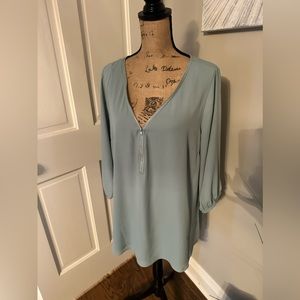 City Chic Zip Elbow Top, Plus Size